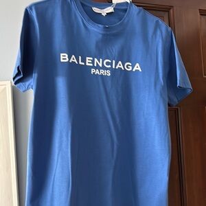 Balenciaga Blue T-Shirt NWT With Tags